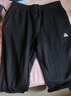 匹克針織運動(dòng)褲男冬季跑步加絨梭織長(cháng)褲休閑褲運動(dòng)服男直筒褲束腳褲子 【秋冬加絨直筒褲4011】黑色 XL (180) 曬單實(shí)拍圖