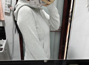 lululemon丨Scuba 女士拉鏈連帽衫*拉絨 雜色超淺灰(LW3KAMS) L /10 曬單實(shí)拍圖
