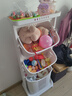 赟婭兒童玩具收納筐家用多層塑料客廳雜物積木收納籃子儲物筐臟衣置物 三層臟衣籃【分層收納+提手】 曬單實(shí)拍圖