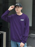班尼路（Baleno）潮牌衛衣男2026春季新款潮流深紫色上衣外套男休閑百搭重磅套頭衫 曬單實(shí)拍圖