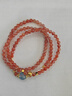布達拉宮南紅蜜蠟多圈手串海藍寶珍珠紅色本命年手鏈女款生日禮物送女友 2501239-南紅海藍寶多圈手串 曬單實(shí)拍圖