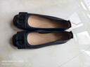 他她TATA生巧奶油平底淺口單鞋女鞋軟底晚晚鞋 黑色 38 曬單實(shí)拍圖