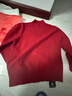 皮爾卡丹半高領(lǐng)羊毛打底衫女2025秋冬新款短款針織衫加厚內搭毛衣洋氣顯瘦 紅色 XL 【120斤-130斤】 曬單實(shí)拍圖