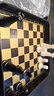 中國象棋帶磁性旅行休閑游戲象棋迷你便攜象棋入門(mén)兒童益智棋禮物 黑色鐵盒磁吸國際象棋 曬單實(shí)拍圖