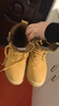Tcellars馬丁靴男鞋秋冬新款英倫復古風(fēng)大黃靴厚底防滑戶(hù)外工裝靴子男士 楓葉黃【加絨】（卡半碼建議拍大一碼） 43 曬單實(shí)拍圖