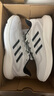 阿迪達斯（adidas）男女運動(dòng)鞋耐磨減震透氣潮流休閑跑步鞋 亮白/一號黑/淺灰 44.5 曬單實(shí)拍圖