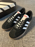 adidas「T頭鞋」VL COURT復古休閑板鞋德訓鞋男女阿迪達斯輕運動(dòng)   黑色/白色   42.5 曬單實(shí)拍圖