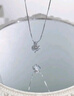 EIDI天鵝物語(yǔ)艾迪銀項鏈銀首飾女生送禮小眾節生日925吊墜鎖骨鏈禮物 【精美禮盒】天鵝物語(yǔ)-白金色 曬單實(shí)拍圖