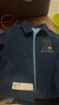 優(yōu)衣庫童裝男童女童針織工裝茄克/水洗產(chǎn)品外套夾克484846 67 海藍色 130 曬單實(shí)拍圖