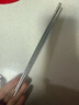雙槍100%純鈦筷子 家用高檔金屬筷鈦質(zhì)中空防燙防滑輕量便攜餐具 銀色 曬單實(shí)拍圖