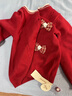 笛莎（DEESHA）童裝女童毛衣開(kāi)衫冬季款女寶寶學(xué)院風(fēng)針織外套打底上衣拜年服 曬單實(shí)拍圖
