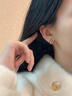 雅倫迪新年紅色耳環(huán)銀耳釘2026新款爆款小眾輕奢高級感氣質(zhì)獨特耳飾女 曬單實(shí)拍圖