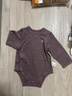 babylove嬰兒包屁衣春秋款三角哈衣爬服男女寶寶保暖睡衣竹麗爾休閑家居服 曬單實(shí)拍圖