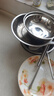 茶花（CHAHUA） 甄享不銹鋼盆加厚平底加厚圓盆打蛋和面盆洗菜盆湯盆家用盆套裝4件套 曬單實(shí)拍圖