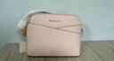 MICHAEL KORS新年禮物輕奢MK女包JET SET TRAVEL單肩斜挎包貝殼包中號粉色 曬單實(shí)拍圖