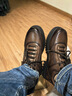 駱駝牌 經(jīng)典商務(wù)保暖皮鞋男舒適柔軟牛皮休閑鞋 P15W201014 棕色 41 曬單實(shí)拍圖