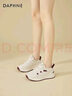 DAPHNE達芙妮時(shí)尚軟底舒適運動(dòng)鞋女輕便百搭顯腳小旅游鞋休閑鞋女鞋 米紅色 40 曬單實(shí)拍圖