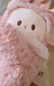 京川旭可愛(ài)趴趴小兔子包毛毛絨斜挎包少女背包玩偶公仔卡通雙肩包禮物 粉色 曬單實(shí)拍圖