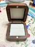 范爺家高檔黑胡桃木首飾盒生日求婚戒指盒防氧化儀式鉆戒對戒紀念日禮盒 曬單實(shí)拍圖