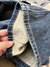 三彩2025冬季新款喇叭褲牛仔褲長(cháng)褲修身顯瘦M 曬單實(shí)拍圖