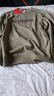 皮爾卡丹（pierre cardin）衛衣男秋冬季刺繡重磅長(cháng)袖T恤潮流休閑打底衫男裝上衣服 卡其 XL 曬單實(shí)拍圖