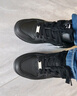 超級安踏月牙丨運動(dòng)板鞋男鞋秋冬舒彈科技輕盈百搭休閑鞋子男112548007U 基礎黑-4 41 /(男8碼) 曬單實(shí)拍圖
