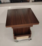 法莎蒂升降茶幾折疊移動(dòng)推車(chē)實(shí)木茶臺茶桌小戶(hù)型客廳多功能餐桌 【胡桃色】可移動(dòng)升降折疊小推車(chē)邊幾 曬單實(shí)拍圖