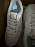 喬丹小白龍女鞋板鞋皮面革面情侶空軍一號小白鞋增高學(xué)生休閑鞋運動(dòng)鞋 純凈白 全新升級 36 曬單實(shí)拍圖
