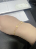 周六福夢(mèng)蝶足金999黃金手鏈女新年生日禮物計價(jià)A0713018 約2.71g 16+3cm 曬單實(shí)拍圖