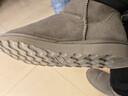 京東京造【純羊毛】雪地靴男冬季羊皮毛一體加厚加絨保暖短筒男靴灰色42 曬單實(shí)拍圖