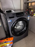 Haier海爾12公斤滾筒洗衣機全自動(dòng)大容量超凈洗1.12洗凈比525mm大筒徑變頻節能除菌螨筒自潔童鎖統帥 羊毛羽絨洗+除毛洗+雙噴淋+雙渦旋自清潔+清新防皺 曬單實(shí)拍圖