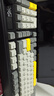 黑爵（AJAZZ）AK980V2三模無(wú)線(xiàn)機械鍵盤(pán)1萬(wàn)mAh電池Gasket全鍵熱插拔97鍵2U0旋鈕TFT彩屏RGB 原廠(chǎng)黑灰黃美拉德軸 曬單實(shí)拍圖