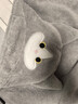 babycare嬰兒浴巾暖絨洗澡巾光暖黑科技斗篷浴袍-卷卷德文貓-105*105cm 曬單實(shí)拍圖