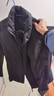 海瀾之家（HLA）羽絨服男款輕商務(wù)經(jīng)典系列石墨烯外套男冬季 黑色5H HWRAW4W073A M 170/88A 推薦120-140斤 曬單實(shí)拍圖