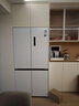 美的（Midea）571零嵌入式冰箱十字雙開(kāi)四開(kāi)門(mén)60cm超薄純平全嵌一級能效變頻無(wú)霜底部散熱家用大容量?jì)粑峨姳?571L十字四門(mén)| 超薄0嵌入| 流蘇白 曬單實(shí)拍圖