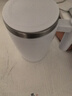 小米白色充電式電動(dòng)攪拌杯搖搖懶人全自動(dòng)不銹鋼水杯子旋轉磁力便攜水杯 電動(dòng)咖啡杯白色 曬單實(shí)拍圖