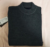 羅蒙一體絨2025年冬季毛衣男半高領(lǐng)加絨加厚針織衫保暖打底上衣 曬單實(shí)拍圖