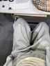頂峰保羅（Dingfengbaoluo）美式彎刀休閑褲男春季寬松直筒解構拼接垂感衛長(cháng)褲ZK35白花灰M 曬單實(shí)拍圖