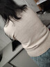 雪中飛（SNOWFLYING）本命年純羊毛衫女士秋冬保暖半高領(lǐng)毛衣純色淑女百搭針織打底衫 曬單實(shí)拍圖