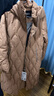 波司登（BOSIDENG）【斷碼清倉】奧萊特價(jià)清倉秋冬鵝絨羽絨服女款商務(wù)長(cháng)款美拉德外套 拿鐵咖啡7601 S 160/84A 曬單實(shí)拍圖