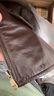 凱撒毒液同款茶芯色牛皮衣男水洗做舊立領(lǐng)湯姆哈迪經(jīng)典潮男復古皮夾克 棕色單款 2XL (180) 適合133-145斤 曬單實(shí)拍圖