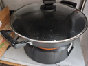 半球（PESKOE）電炒鍋32CM鑄鐵多功能鍋電熱鍋大功率多用途鍋電鍋電煮鍋電火鍋QT1-32 無(wú)蒸籠 曬單實(shí)拍圖