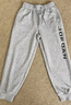 Jordan耐克AJ兒童長(cháng)褲秋季新款男女童純棉毛圈運動(dòng)休閑褲 巖嶺灰 曬單實(shí)拍圖