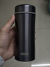 膳魔師（THERMOS）保溫杯400ml男女士316鋼商務(wù)辦公茶漏泡茶保冷水杯子TCCG-401S GY 曬單實(shí)拍圖