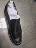 百麗（Belle）舒適真皮正裝鞋男新款黑色圓頭套腳商務(wù)皮鞋B3GK7CM1 黑色 40 (250mm) 曬單實(shí)拍圖