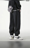頂峰保羅（Dingfengbaoluo）純棉褲子男春季日系大碼百搭寬松工裝束腳休閑長(cháng)褲WH5610黑色5XL 曬單實(shí)拍圖