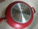 特福（Tefal）炒鍋有鈦不粘鍋家用炒菜鍋少油煙鍋32cm炒鍋佳溫紅心磁爐通用炒鍋 曬單實(shí)拍圖