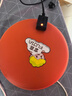 富嘉鐵制無(wú)水安全防爆充電暖寶寶暖手寶電暖寶電熱餅姨媽送媽媽 大號橙色+防燙圈 曬單實(shí)拍圖