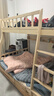 鄰雅軒實(shí)木上下床雙層床兩層高低床雙人床小戶(hù)型兒童床上下鋪木床子母床 原木爬梯【單床+書(shū)架抽屜+床墊】 上鋪寬115下鋪寬135 曬單實(shí)拍圖