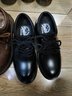 馬登英倫風(fēng)休閑皮鞋男商務(wù)通勤黑色真皮鞋子牛筋底低幫百搭男士工裝鞋 黑色 38 (240mm) 曬單實(shí)拍圖